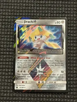 Pokemon Jirachi Prism Star 97/168 SM - Celestial Storm Prism Rare card NM - Image 1