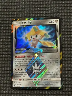 Pokemon Jirachi Prism Star 97/168 SM - Celestial Storm Prism Rare card NM - Image 2