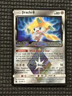 Pokemon Jirachi Prism Star 97/168 SM - Celestial Storm Prism Rare card NM - Image 3