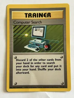 Pokemon TCG Trainer Rare Card Computer Search, 071/102 Base Set - Image 1