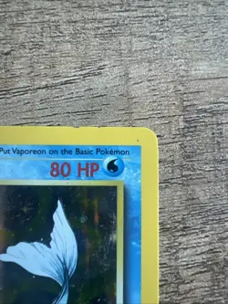 Pokemon TCG Vaporeon Holo Rare Card 12/64 Jungle Set MP Condition - Image 3