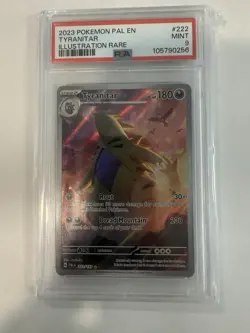Pokemon TCG Tyranitar Scarlet & Violet Paldea Evolved Holo Card 222/193 - Image 1