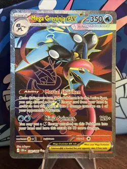Pokemon Mega Evolution: Chaos Rising: Mega Greninja ex 100/086 Free USPS Ship - Image 1