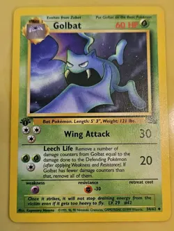 Golbat 34/62 Fossil 1st Edition - Image 1