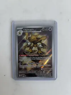Pokemon - Mega Evolution - Alakazam 009 Pokemon Center Stamp Black Star Promo - Image 1