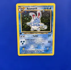 Pokemon TCG Azumarill 2/111 Neo Genesis Holo Rare 1st Ed 70 HP English MP - Image 1