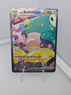 Pokemon Iono's Bellibolt EX 183/159 Journey Together Holo SIR - Image 2