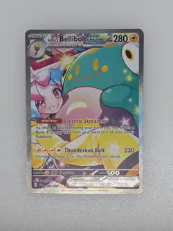 Pokemon Iono's Bellibolt EX 183/159 Journey Together Holo SIR - Image 3