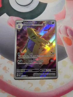 2023 Pokemon SV Paldea Evolved Tyranitar Illustration Rare #222/193 - Image 2