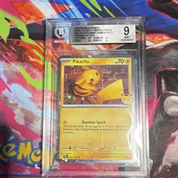 Pokemon TCG Pokemon Day 2018 Pikachu 051/162 Holo Promo Stamped Eng BGS 9 - Image 1