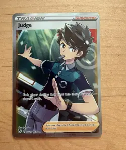 Pokemon TCG Judge Full Art Holo Ultra Rare Silver Tempest TG25/TG30 2022 - Image 1