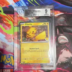 Pokemon TCG SV Temporal Forces Pikachu 051/162 Holo Promo Eng BGS 9 - Image 1