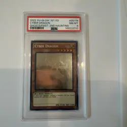 CYBER DRAGON GHOSTS/PAST: 2ND HAUNTING YU-GI-OH! GFP2 2022 EN178 PSA 8 - Image 1