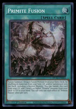Primite Fusion DUAD-EN065 Super Rare Yu-Gi-Oh 1st Edition Near Mint - Image 1