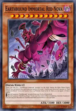 Yugioh - Earthbound Immortal Red Nova (1st Edition) - MZTM-EN044 (P) - Image 1