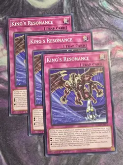 YUGIOH x3 BLZD-EN071 KING'S RESONANCE - COMMON 1st EDITION - Image 1