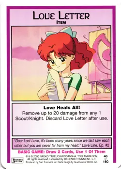 Sailor Moon CCG Premier Edition Item: Love Letter Trading Card - Image 1