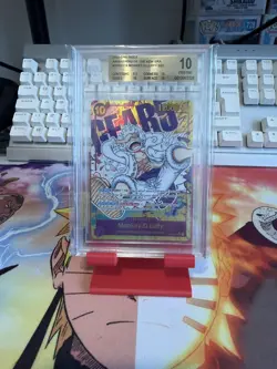 ONE PIECE TCG MONKEY D LUFFY OP05-119 GEAR 5 SEC ALT ART ENGLISH BGS PRISTINE 10 - Image 1