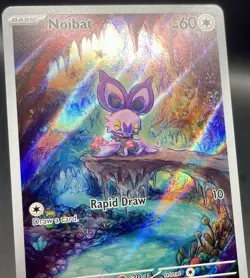 Noibat 169/159 Journey Together Illustration Rare Full Art Holo Pokemon Card NM - Image 3