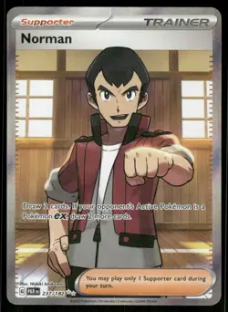 Pokemon Cards Norman 237/182 Paradox Rift Ultra Rare NM - Image 1
