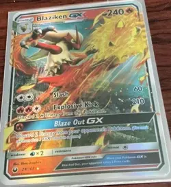 Blaziken GX Celestial Storm 28/168 Holo Pokemon Card - Image 1