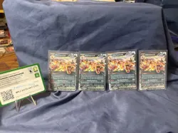 Nintendo Charizard ex Pokemon TCG Foil Cards Lot of 4 English Standard - Image 2