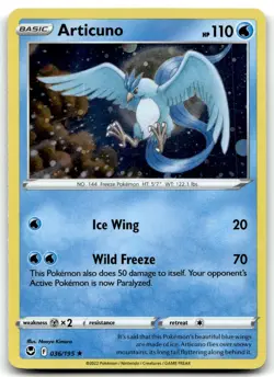 Articuno (Cosmos Holo) 036/195 Miscellaneous Cards & Products Promo Holo Pokemon - Image 1