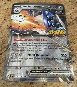 Archaludon ex (Surging Sparks Stamped) Double Rare JUMBO Cards 130/191 NM - Image 1