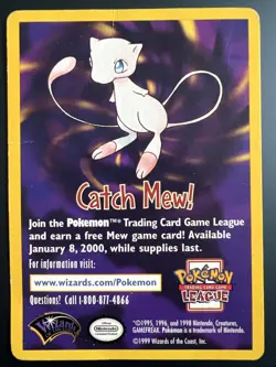 Catch Mew! Pokemon League Promo Card DMG - Image 1