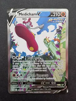 Medicham V 186/203 - Evolving Skies - Alternate Full Art - Near Mint Card - Image 1