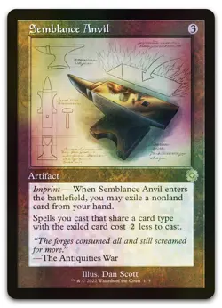 Semblance Anvil (Schematic) #115 (Foil) (NM) Brothers' War BRR Magic MTG - Image 1