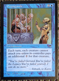 Propaganda | MTG Tempest | LP+ | Blue Enchantment | Commander Staple - Image 1
