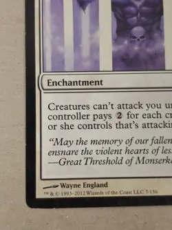 MTG Magic the Gathering Ghostly Prison Enchantment Regular 7/156 BB - Image 5