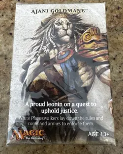 Magic The Gathering Promo Planeswalkers Deck 2014 SEALED (Ajani Goldmane, White) - Image 1