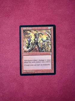 Mob Justice - Stronghold MTG Magic the Gathering Vintage Classic - Image 1