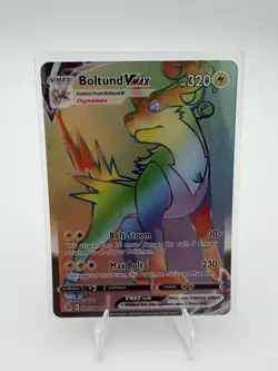 Boltund VMAX 267/264, Fusion Strike, Special Rare Rainbow Holo, Pokemon TCG, NM - Image 1
