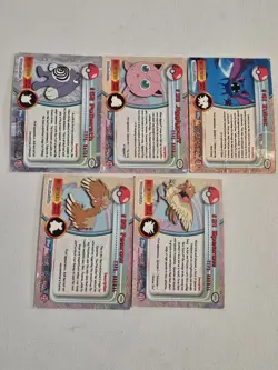 Pokemon Blue Logo Topps Holo Foil Vintage Card Lot DMG - Image 2
