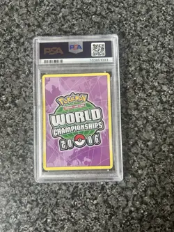 Pokemon Eevee TCG World Championship 2006 Promo Card 69/113 PSA9 Signed - Image 2