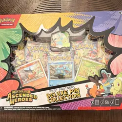 Pokemon TCG Mega Evolution—Ascended Heroes First Partners Deluxe Pin Kit 3 Cards - Image 1
