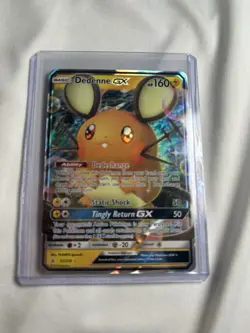 Dedenne GX Holo Rare Pokemon Card 2019 Unbroken Bonds TCG - Image 1