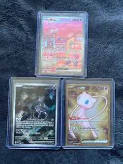 Pokemon 151 Ultra-Premium Collection (UPC) Promo Card Set, All 3 Mew MewTwo - Image 1