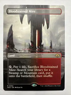 MTG Bloodstained Mire (Borderless) Modern Horizons 3 NM - Image 1