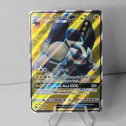 The Pokemon Company Alolan Golem GX Full Art Holo Ultra Rare 102/111 - Image 1