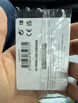 Pokemon TEF EN GameStop Stamped Promo HOLO Koraidon #119/162 - Factory Sealed - Image 2