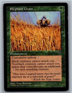 Magic The Gathering Visions Elephant Grass MTG TCG CCG - Image 1