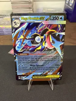 Mega Greninja ex 022/086 Double Rare Holo NM Pokemon Me04: Chaos Rising - Image 1