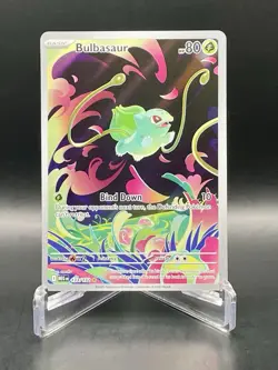 Bulbasaur 133/132 Mega Evolution Illustration Rare Full Art Pokemon Card NM/M - Image 1