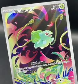 Bulbasaur 133/132 Mega Evolution Illustration Rare Full Art Pokemon Card NM/M - Image 3