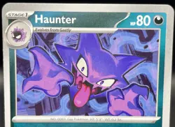 3x Lot- Gastly, Haunter & Gengar Paldean Fates Evolution Line Unique Art Pokemon - Image 4
