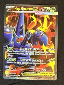 Mega Heracross ex 108/094 Pokemon TCG ME02: Phantasmal Flames NM - Image 1
